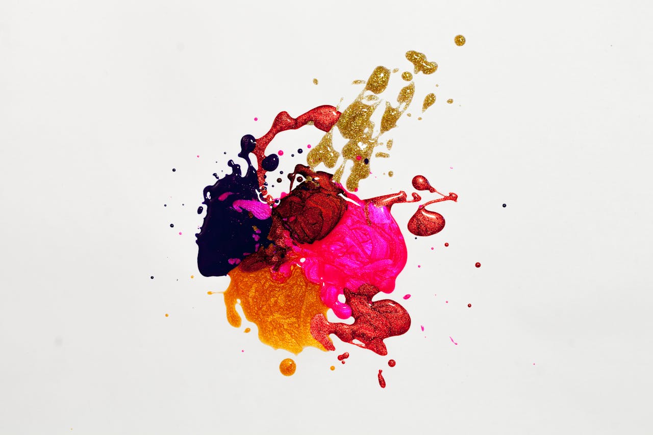 services-01 Colorful abstract paint splash on white background, capturing creative expression.